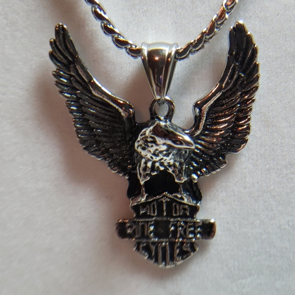 Mens Eagle Necklace - Picture 2 of 2